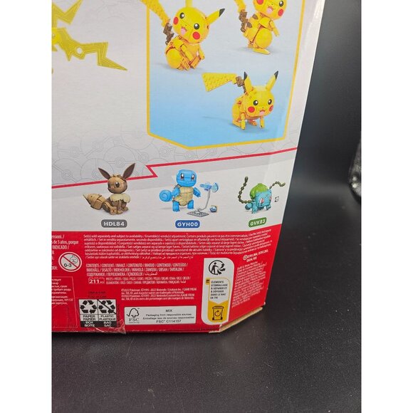 Mega Pokémon Build & Show Pikachu 211-Piece Building Toy For Ages 7+ - Picture 2 of 8